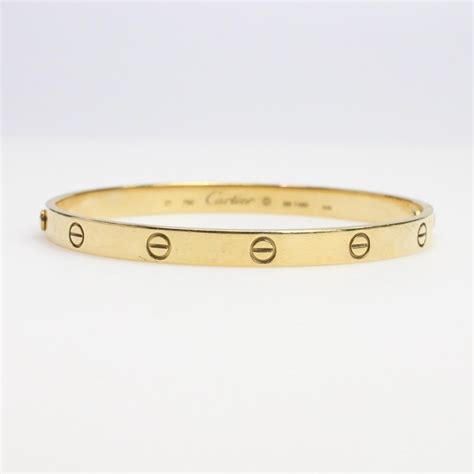 cartier 18kt gold love bracelet.